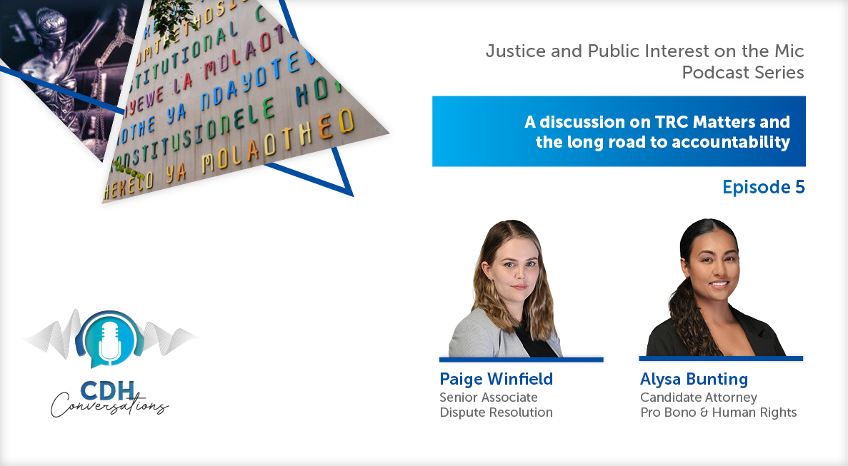 A discussion on TRC Matters and the long road to accountability