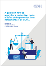 Guide on Applying for Protection Orders in terms of the Harassment Act 17 of 2011